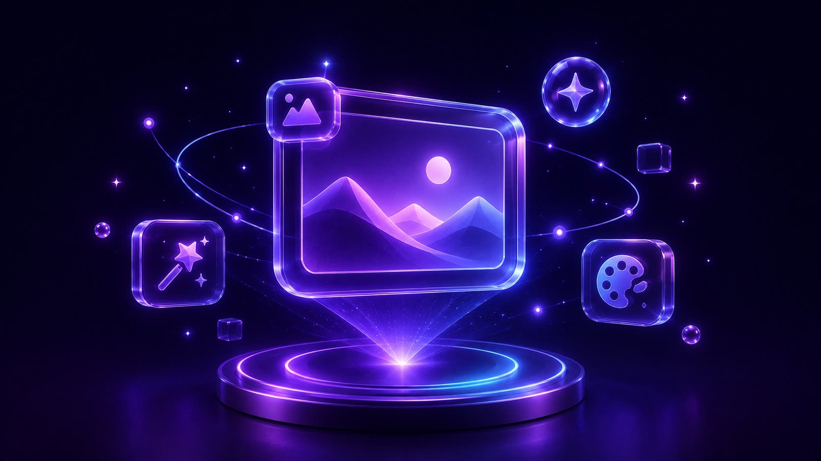 Illustration representing images and visual features